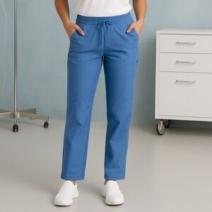 MANDALA Scrubs Women’s Size Medium NWT Ceil Blue Cargo Pants.